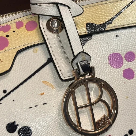 Henri Bendel West 57th Ltd Edition Splatter Paint Satchel Bag - Picture 7 of 14